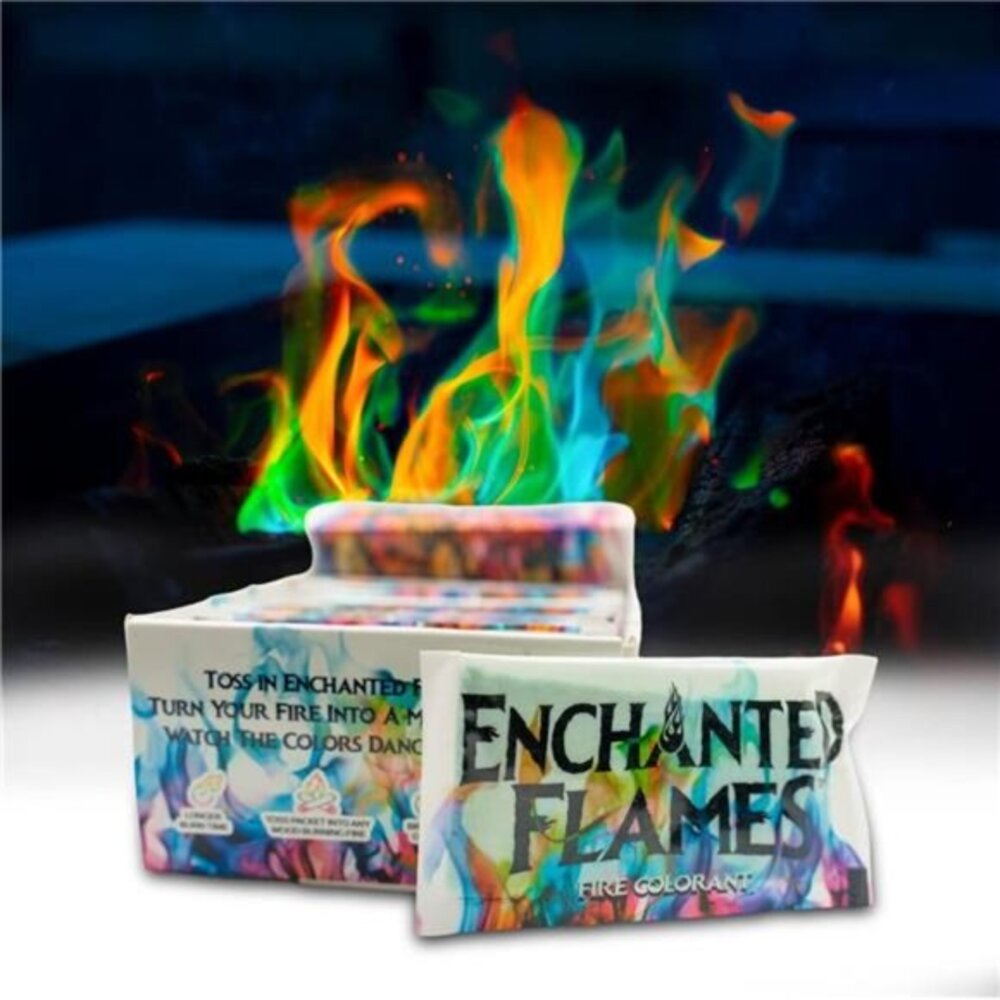 Pack of 25 Fire‎ Changing Color Packets for Campfires Fire Pits Wood Fireplaces